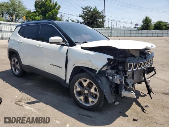 ✅ 2020 Jeep Compass Limited • VIN: 3C4NJDCB7LT116942 • Lot: 59010775. Listed on Copart with 74,888 mi. Free auction sales archive from the USA and detailed vehicle history report at DreamBid. Image 4.