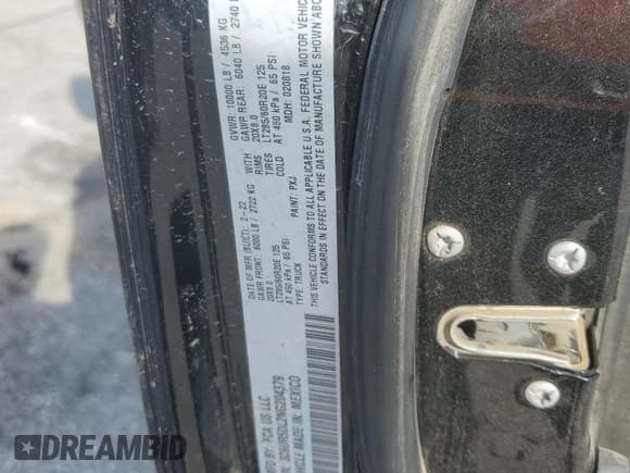 ✅ 2022 Ram 2500 Lone Star • VIN: 3C6UR5DL2NG204379 • Lot: 91123945. Wystawiony na Copart z przebiegiem Nie podano. Bezpłatny archiwum sprzedaży aukcyjnych z USA i szczegółowy raport historii pojazdu na DreamBid. Zdjęcie 12.