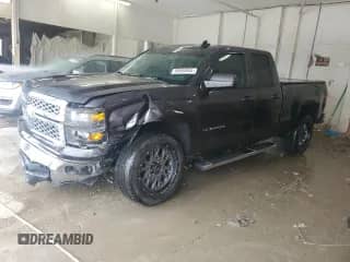 2015 Chevrolet Silverado 1500 LT with VIN 1GCRCREC0FZ173723, listed as a Copart auction lot 80654945 with 76,447 mi miles and Salvage title. Bid and sale history available at DreamBid. Image 1.