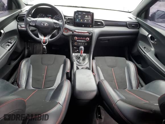 2019 Hyundai Veloster 2.0 z VIN KMHTG6AF3KU001522, wystawiony jako Copart lot #45362755 z przebiegiem 72 963 mil mil oraz Szkoda całkowita • Salvage title. Historia ofert i sprzedaży dostępna na DreamBid. Obrazek 8.