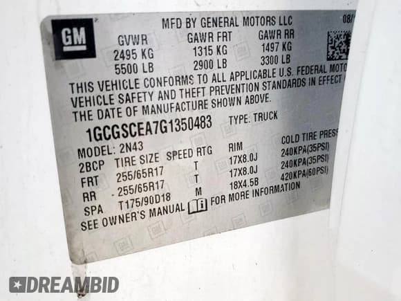 ✅ 2016 Chevrolet Colorado 2WD LT • VIN: 1GCGSCEA7G1350483 • Lot: 80689875. Listed on Copart with 119,990 mi. Free auction sales archive from the USA and detailed vehicle history report at DreamBid. Image 12.