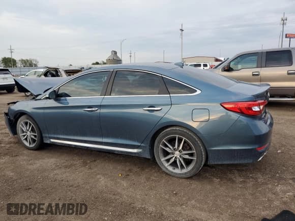 ✅ 2015 Hyundai Sonata Sport • VIN: 5NPE34AB9FH102106 • Lot: 81496145. Listed on Copart with 63,584 mi. Free auction sales archive from the USA and detailed vehicle history report at DreamBid. Image 2.