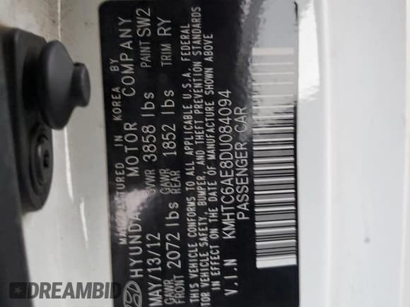 ✅ 2013 Hyundai Veloster Turbo • VIN: KMHTC6AE8DU084094 • Lot: 83704144. Wystawiony na Copart z przebiegiem 118 427 mil. Bezpłatny archiwum sprzedaży aukcyjnych z USA i szczegółowy raport historii pojazdu na DreamBid. Zdjęcie 13.