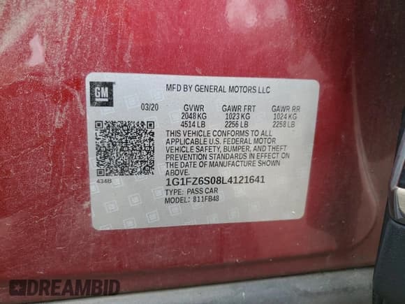 ✅ 2020 Chevrolet Bolt EV Premier • VIN: 1G1FZ6S08L4121641 • Lot: 66898364. Wystawiony na Copart z przebiegiem 49 057 mil. Bezpłatny archiwum sprzedaży aukcyjnych z USA i szczegółowy raport historii pojazdu na DreamBid. Zdjęcie 14.