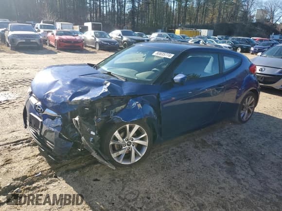 ✅ 2016 Hyundai Veloster • VIN: KMHTC6AD5GU303184 • Lot: 80835774. Listed on Copart with 105,957 mi. Free auction sales archive from the USA and detailed vehicle history report at DreamBid. Image 1.