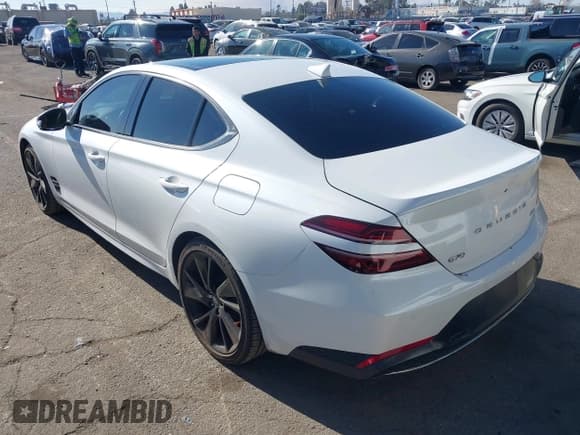 ✅ 2023 Genesis G70 2.0T • VIN: KMTG34TAXPU112861 • Lot: 41320749. Listed on IAAI with 33,824 mi. Free auction sales archive from the USA and detailed vehicle history report at DreamBid. Image 3.
