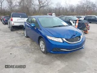 ✅ 2013 Honda Civic LX • VIN: 19XFB2F5XDE095733 • Lot: 43823826. Listed on IAAI with 43,745 mi. Free auction sales archive from the USA and detailed vehicle history report at DreamBid. Image 1.