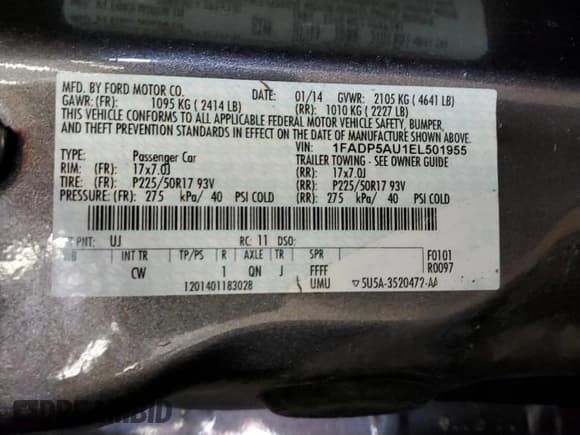 ✅ 2014 Ford C-Max SE • VIN: 1FADP5AU1EL501955 • Лот: 51751725. Опубликован ранее на Copart с пробегом 140 059 миль. Бесплатный доступ к архиву аукционных продаж из США и подробный отчёт об истории автомобиля на DreamBid. Изображение 13.