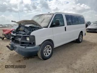 ✅ 2011 Chevrolet Express Passenger LS • VIN: 1GNSGBF4XB1168792 • Lot: 62841145. Listed on Copart with 111,566 mi. Free auction sales archive from the USA and detailed vehicle history report at DreamBid. Image 1.