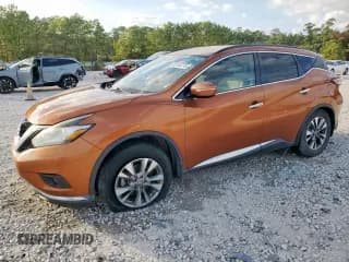 ✅ 2015 Nissan Murano S • VIN: 5N1AZ2MGXFN271183 • Lot: 92449715. Listed on Copart with 57,145 mi. Free auction sales archive from the USA and detailed vehicle history report at DreamBid. Image 1.