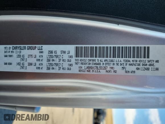 ✅ 2011 Jeep Wrangler Unlimited Rubicon • VIN: 1J4BA6H17BL551267 • Lot: 91262185. Listed on Copart with 45,014 mi. Free auction sales archive from the USA and detailed vehicle history report at DreamBid. Image 13.