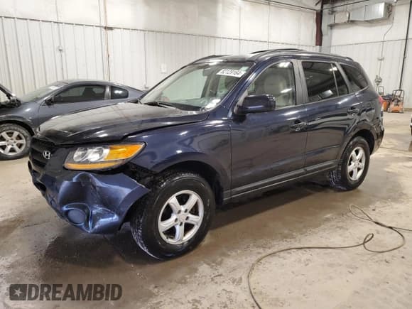 ✅ 2008 Hyundai Santa Fe GLS • VIN: 5NMSG13D78H184664 • Lot: 82129164. Listed on Copart with 170,163 mi. Free auction sales archive from the USA and detailed vehicle history report at DreamBid. Image 1.