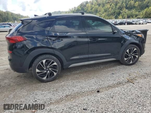 2021 Hyundai Tucson Limited with VIN KM8J3CAL4MU325699, listed as a Copart auction lot 81825415 with 104,194 mi miles and Salvage title. Bid and sale history available at DreamBid. Image 3.