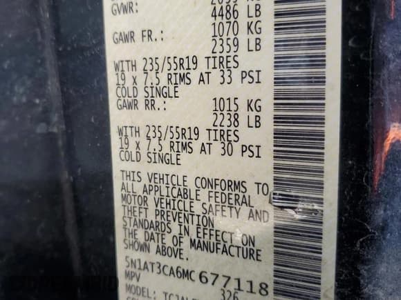 ✅ 2021 Nissan Rogue SL • VIN: 5N1AT3CA6MC677118 • Лот: 68836765. Опубликован ранее на Copart с пробегом 73 516 миль. Бесплатный доступ к архиву аукционных продаж из США и подробный отчёт об истории автомобиля на DreamBid. Изображение 13.