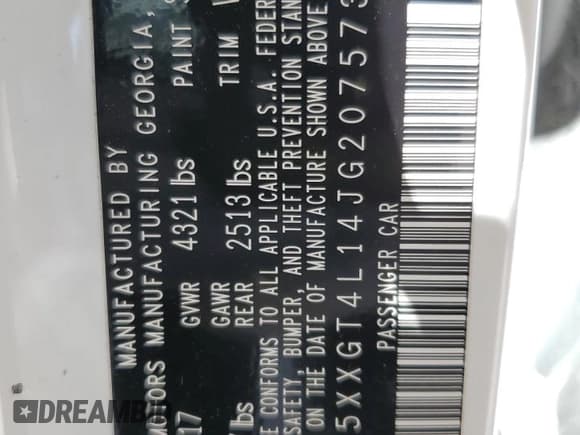 ✅ 2018 Kia Optima LX • VIN: 5XXGT4L14JG207573 • Лот: 55804475. Опубликован ранее на Copart с пробегом 88 925 миль. Бесплатный доступ к архиву аукционных продаж из США и подробный отчёт об истории автомобиля на DreamBid. Изображение 13.