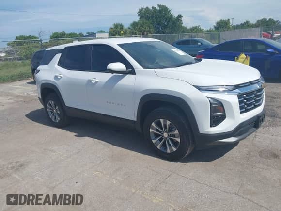 ✅ 2025 Chevrolet Equinox FWD LT • VIN: 3GNAXHEG1SL112548 • Лот: 42701686. Размещён на IAAI с пробегом 2 525 миль миль. Получите бесплатный доступ к архиву аукционных продаж из США и посмотрите подробный отчёт об истории автомобиля на DreamBid. Изображение 1.