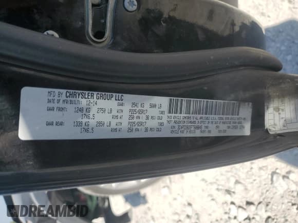 ✅ 2015 Dodge Journey SXT • VIN: 3C4PDDBG5FT608645 • Lot: 80461785. Wystawiony na Copart z przebiegiem 209 854 mil. Bezpłatny archiwum sprzedaży aukcyjnych z USA i szczegółowy raport historii pojazdu na DreamBid. Zdjęcie 13.