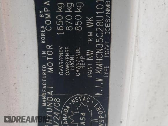 ✅ 2008 Hyundai Accent GS • VIN: KMHCN35C28U101902 • Лот: 65429245. Опубликован ранее на Copart с пробегом 174 086 миль. Бесплатный доступ к архиву аукционных продаж из США и подробный отчёт об истории автомобиля на DreamBid. Изображение 12.