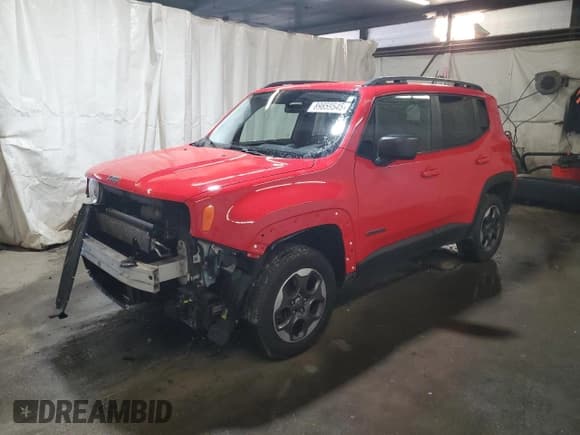 ✅ 2017 Jeep Renegade Sport • VIN: ZACCJBAB8HPG09199 • Lot: 89859545. Listed on Copart with 132,482 mi. Free auction sales archive from the USA and detailed vehicle history report at DreamBid. Image 1.