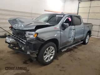 2023 Chevrolet Silverado 1500 LTZ with VIN 2GCUDGED1P1155603, listed as a Copart auction lot 71044085 with Not provided miles and Salvage title. Bid and sale history available at DreamBid. Image 1.