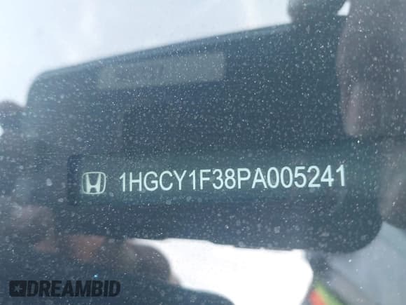 ✅ 2023 Honda Accord EX • VIN: 1HGCY1F38PA005241 • Лот: 43633824. Опубликован ранее на IAAI с пробегом 38 500 миль. Бесплатный доступ к архиву аукционных продаж из США и подробный отчёт об истории автомобиля на DreamBid. Изображение 9.