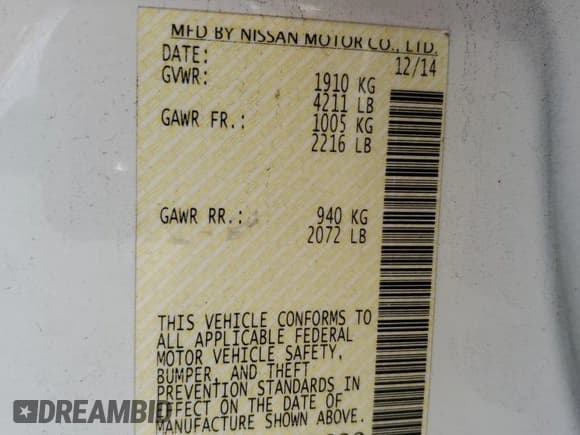 ✅ 2015 Nissan Altima 2.5 • VIN: 1N4AL3AP9FN380689 • Lot: 82634785. Listed on Copart with 145,730 mi. Free auction sales archive from the USA and detailed vehicle history report at DreamBid. Image 12.