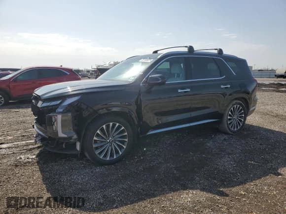 ✅ 2024 Hyundai Palisade Calligraphy • VIN: KM8R74GE9RU659515 • Лот: 45100025. Опубликован ранее на Copart с пробегом 15 609 миль. Бесплатный доступ к архиву аукционных продаж из США и подробный отчёт об истории автомобиля на DreamBid. Изображение 1.
