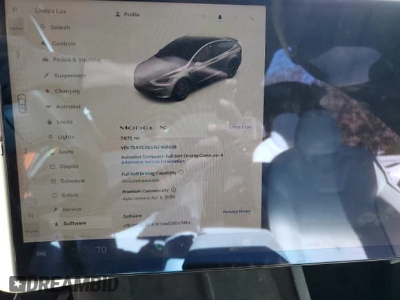 ✅ 2025 Tesla Model X • VIN: 7SAXCBE51SF468526 • Lot: 92596875. Wystawiony na Copart z przebiegiem 7 672 mil. Bezpłatny archiwum sprzedaży aukcyjnych z USA i szczegółowy raport historii pojazdu na DreamBid. Zdjęcie 9.
