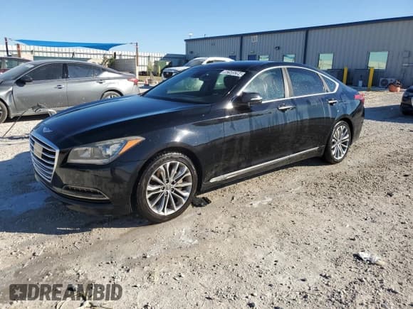 ✅ 2015 Hyundai Genesis 3.8L • VIN: KMHGN4JE7FU064874 • Lot: 82585284. Wystawiony na Copart z przebiegiem 162 875 mil. Bezpłatny archiwum sprzedaży aukcyjnych z USA i szczegółowy raport historii pojazdu na DreamBid. Zdjęcie 1.
