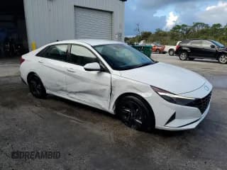 ✅ 2023 Hyundai Elantra Blue • VIN: KMHLM4AJ4PU054108 • Lot: 85680285. Listed on Copart with 48,721 mi. Free auction sales archive from the USA and detailed vehicle history report at DreamBid. Image 4.