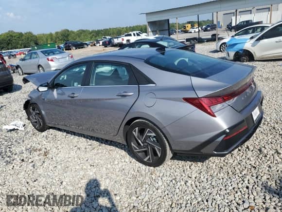 2025 Hyundai Elantra SEL Convenience with VIN KMHLS4DG5SU014778, listed as a Copart auction lot 80225285 with 4,519 mi miles and Salvage title. Bid and sale history available at DreamBid. Image 2.
