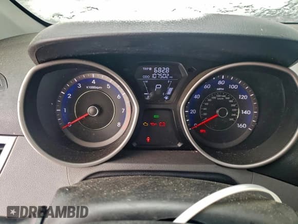 ✅ 2013 Hyundai Elantra GLS • VIN: KMHDH4AE0DU626198 • Lot: 95538085. Listed on Copart with 107,502 mi. Free auction sales archive from the USA and detailed vehicle history report at DreamBid. Image 9.