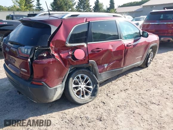 ✅ 2019 Jeep Cherokee Altitude • VIN: 1C4PJMLXXKD138698 • Лот: 43158724. Опубликован ранее на IAAI с пробегом 108 329 миль. Бесплатный доступ к архиву аукционных продаж из США и подробный отчёт об истории автомобиля на DreamBid. Изображение 4.