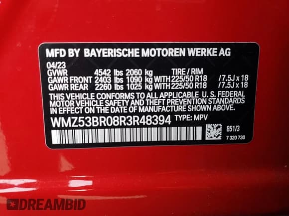 ✅ 2024 MINI Countryman Cooper S • VIN: WMZ53BR08R3R48394 • Lot: 70785384. Listed on Copart with 32,453 mi. Free auction sales archive from the USA and detailed vehicle history report at DreamBid. Image 14.