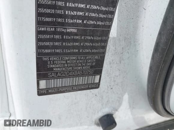 ✅ 2011 Land Rover LR4 HSE • VIN: SALAG2D4XBA570750 • Лот: 43069427. Опубликован ранее на IAAI с пробегом 164 077 миль. Бесплатный доступ к архиву аукционных продаж из США и подробный отчёт об истории автомобиля на DreamBid. Изображение 9.