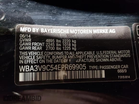 ✅ 2014 BMW 4 Series 428i xDrive • VIN: WBA3V9C54EPR69905 • Лот: 65456935. Опубликован ранее на Copart с пробегом 145 869 миль. Бесплатный доступ к архиву аукционных продаж из США и подробный отчёт об истории автомобиля на DreamBid. Изображение 12.