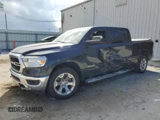 2021 Ram 1500 Big Horn with VIN 1C6SRFMT8MN821790, listed as a Copart auction lot 81191725 with 81,431 mi miles and Salvage title. Bid and sale history available at DreamBid. Image 1.
