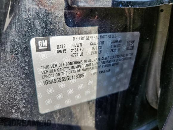 ✅ 2016 Cadillac CTS Performance Collection RWD • VIN: 1G6AS5SS9G0113386 • Лот: 69687315. Опубликован ранее на Copart с пробегом 123 153 миль. Бесплатный доступ к архиву аукционных продаж из США и подробный отчёт об истории автомобиля на DreamBid. Изображение 12.