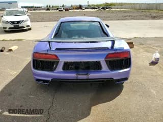 ✅ 2017 Audi R8 performance quattro • VIN: WUAKBAFX2H7903141 • Lot: 46552054. Listed on Copart with 20,096 mi. Free auction sales archive from the USA and detailed vehicle history report at DreamBid. Image 6.