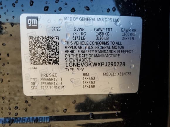 ✅ 2023 Chevrolet Traverse LT Cloth • VIN: 1GNEVGKWXPJ290728 • Lot: 70272255. Wystawiony na Copart z przebiegiem 27 531 mil. Bezpłatny archiwum sprzedaży aukcyjnych z USA i szczegółowy raport historii pojazdu na DreamBid. Zdjęcie 13.