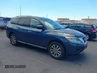 ✅ 2014 Nissan Pathfinder Platinum • VIN: 5N1AR2MM1EC658298 • Lot: 43162383. Listed on IAAI with 148,611 mi. Free auction sales archive from the USA and detailed vehicle history report at DreamBid. Image 1.
