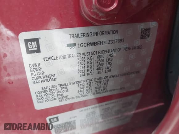 ✅ 2020 Chevrolet Silverado 1500 Custom • VIN: 1GCRWBEH7LZ317693 • Lot: 43293654. Wystawiony na IAAI z przebiegiem 121 382 mil. Bezpłatny archiwum sprzedaży aukcyjnych z USA i szczegółowy raport historii pojazdu na DreamBid. Zdjęcie 9.