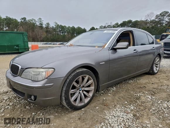 ✅ 2008 BMW 7 Series 750Li • VIN: WBAHN83588DT87537 • Лот: 94941265. Опубликован ранее на Copart с пробегом 168 425 миль. Бесплатный доступ к архиву аукционных продаж из США и подробный отчёт об истории автомобиля на DreamBid. Изображение 1.