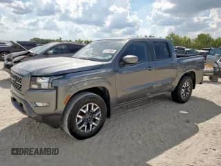 2023 Nissan Frontier SV with VIN 1N6ED1EJ4PN611550, listed as a Copart auction lot 85756855 with 54,549 mi miles and Salvage title. Bid and sale history available at DreamBid. Image 1.