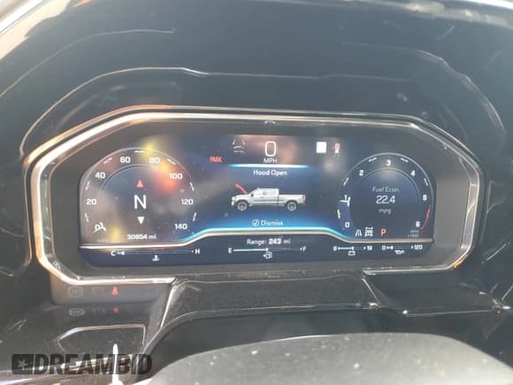 ✅ 2023 Chevrolet Silverado 1500 RST • VIN: 1GCUDEE86PZ175229 • Лот: 85132035. Опубликован ранее на Copart с пробегом 30 854 миль. Бесплатный доступ к архиву аукционных продаж из США и подробный отчёт об истории автомобиля на DreamBid. Изображение 9.