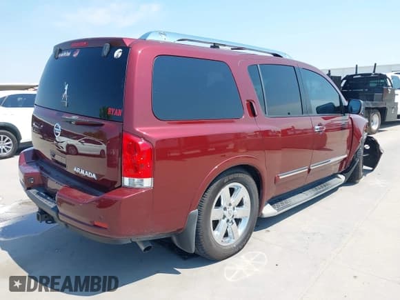 ✅ 2010 Nissan Armada Titanium • VIN: 5N1BA0ND3AN617216 • Лот: 43072414. Опубликован ранее на IAAI с пробегом Не указан. Бесплатный доступ к архиву аукционных продаж из США и подробный отчёт об истории автомобиля на DreamBid. Изображение 4.