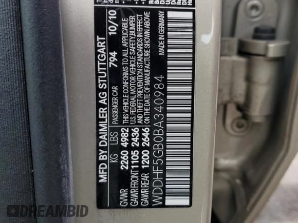 ✅ 2011 Mercedes-Benz E 350 Sport • VIN: WDDHF5GB0BA340984 • Lot: 90505505. Wystawiony na Copart z przebiegiem 99 911 mil. Bezpłatny archiwum sprzedaży aukcyjnych z USA i szczegółowy raport historii pojazdu na DreamBid. Zdjęcie 13.