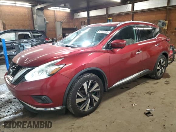 ✅ 2017 Nissan Murano SL • VIN: 5N1AZ2MG8HN171845 • Lot: 92127075. Listed on Copart with 107,967 mi. Free auction sales archive from the USA and detailed vehicle history report at DreamBid. Image 1.