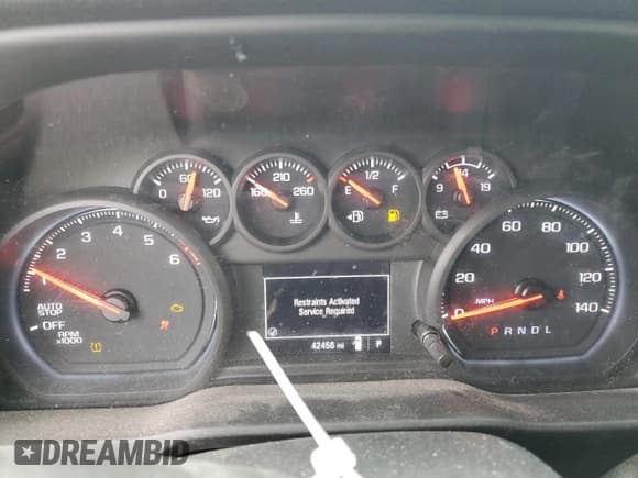 ✅ 2023 Chevrolet Silverado 1500 • VIN: 1GCPAAEDXPZ294137 • Лот: 88220115. Опубликован ранее на Copart с пробегом 42 456 миль. Бесплатный доступ к архиву аукционных продаж из США и подробный отчёт об истории автомобиля на DreamBid. Изображение 9.