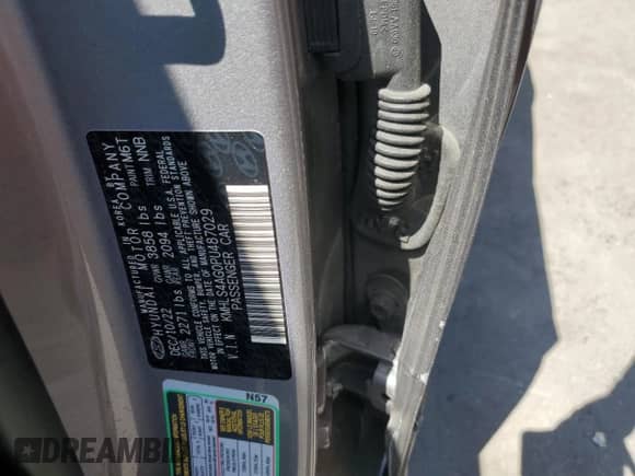 2023 Hyundai Elantra SEL с VIN KMHLS4AG0PU487029, выставлен на аукционе Copart как лот 69097605 с пробегом 28 322 миль миль и На запчасти • Non repairable. История ставок и продаж доступна на DreamBid. Изображение 12.